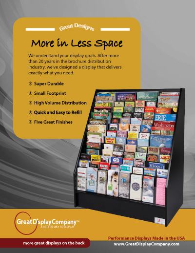 great display company brochure rack features list