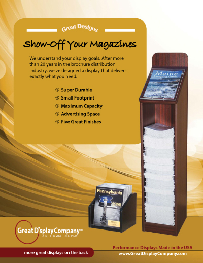 great display magazine rack features list