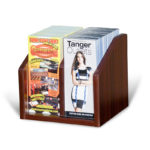 counter_top_brochure_display_mahogany_wood