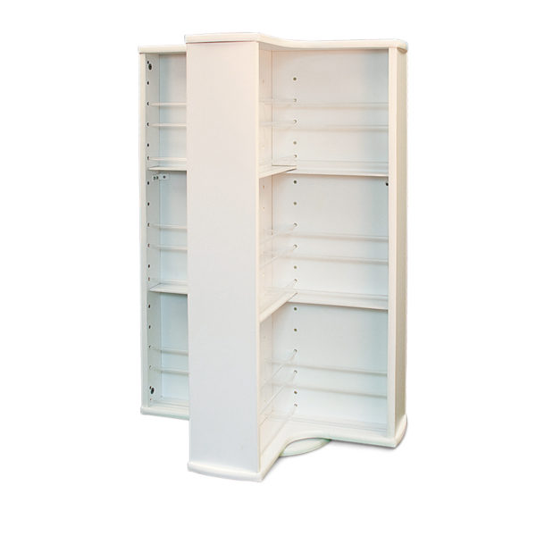 a large white countertop brochure rack