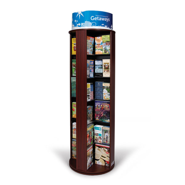 Rotating Literature Display Stand - 48 Pockets