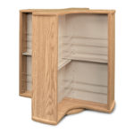 large_spinning_brochure_rack_counter_oak_wood