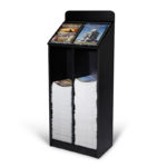 stylish-black-magazine-bin-floor-standing-display-rack